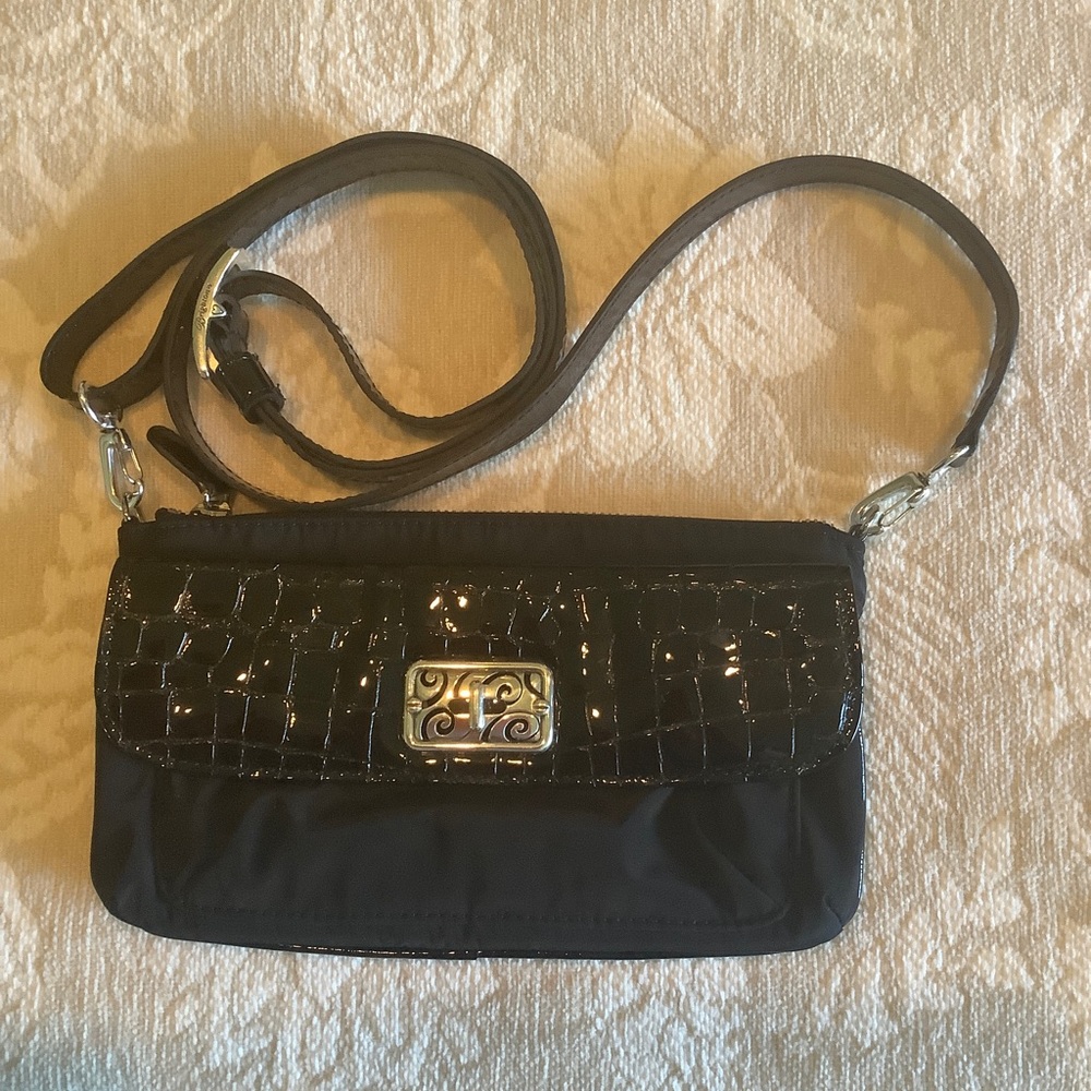 Brighton Twister Small Crossbody Bag Black